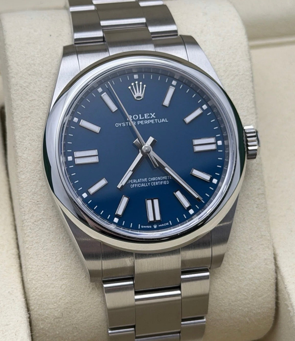 Rolex Oyster Perpetual 41 134300 ‘Med Blue’ Full Set